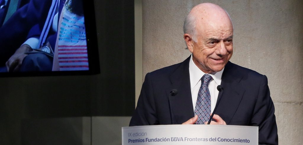 Francisco González, presidente de BBVA, durante la ceremonia de entrega de los Premios Fronteras del Conocimiento Imagen de Francisco González, presidente de BBVA, durante la ceremonia de entrega de los Premios Fronteras del Conocimiento