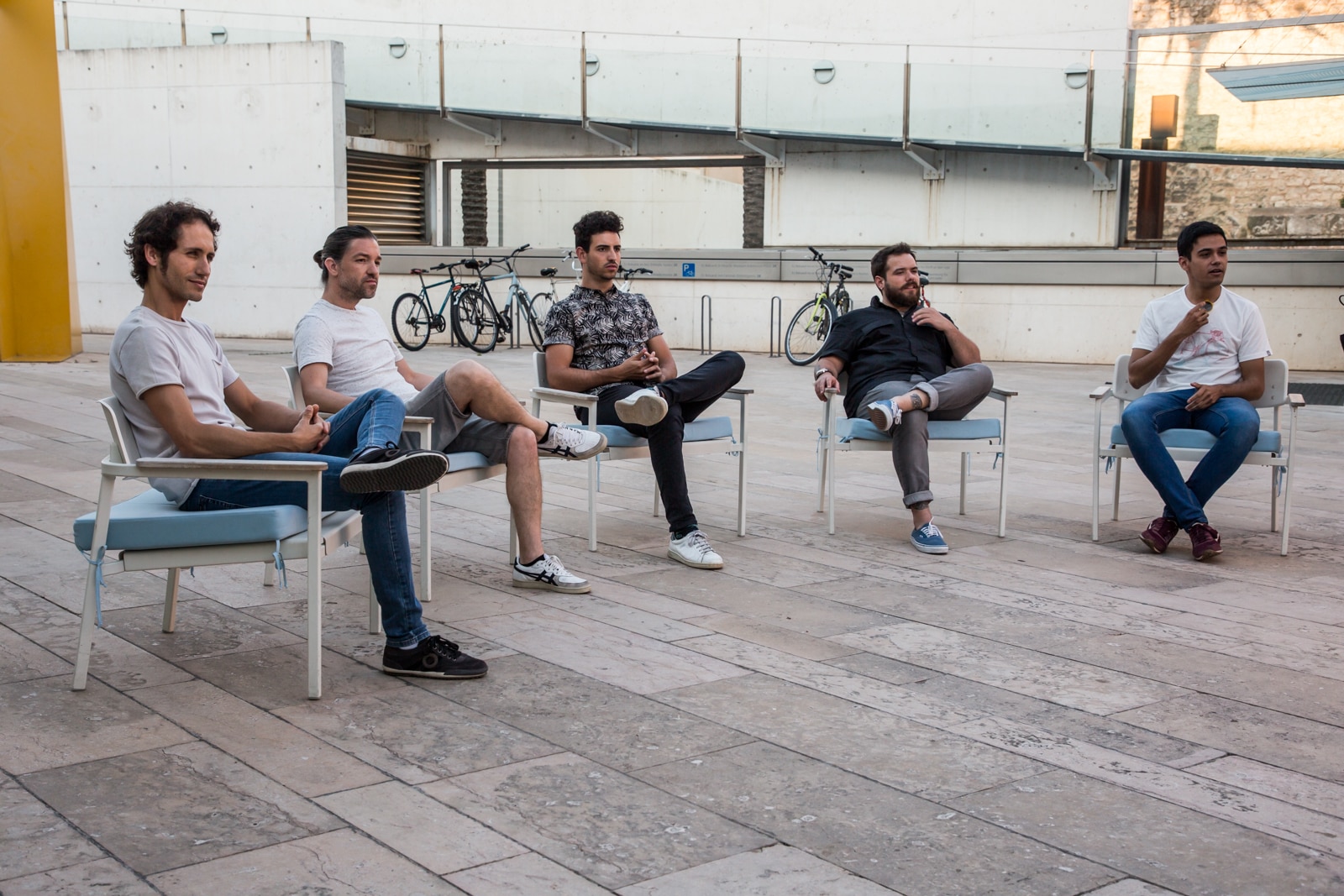 El grupo mallorquín Maico durante su entrevista para bbva.com Maico durante la entrevista