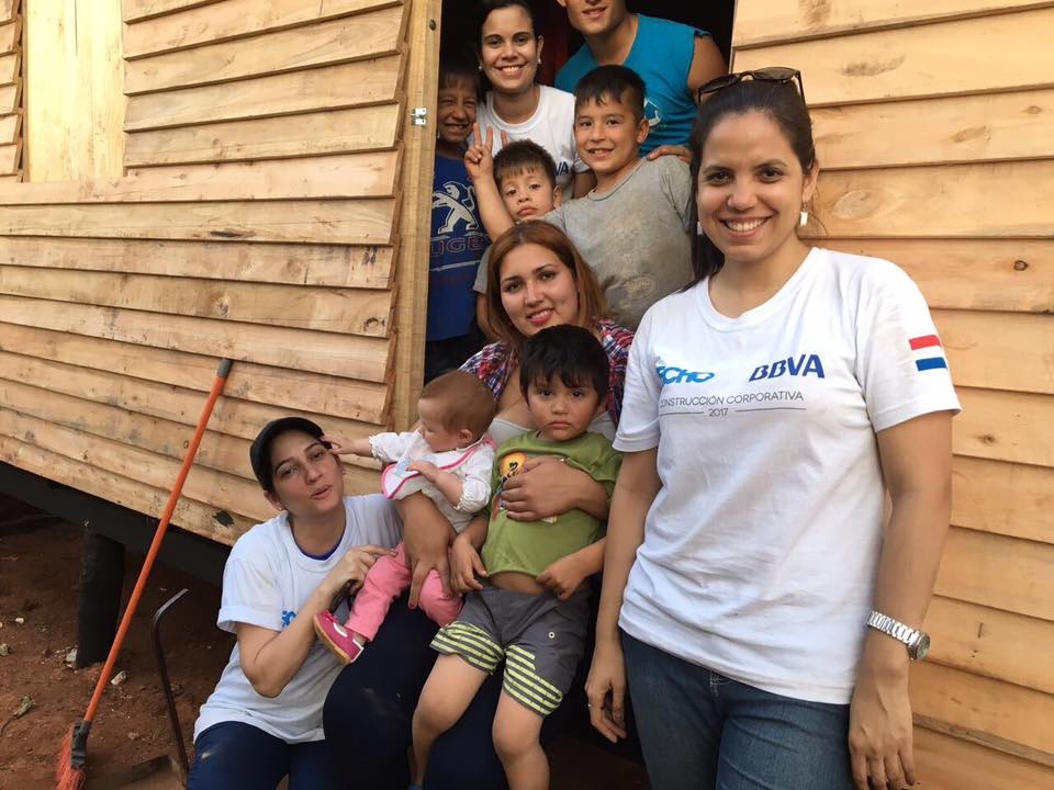 Familia Construcción Voluntarios Voluntariado Paraguay 2017