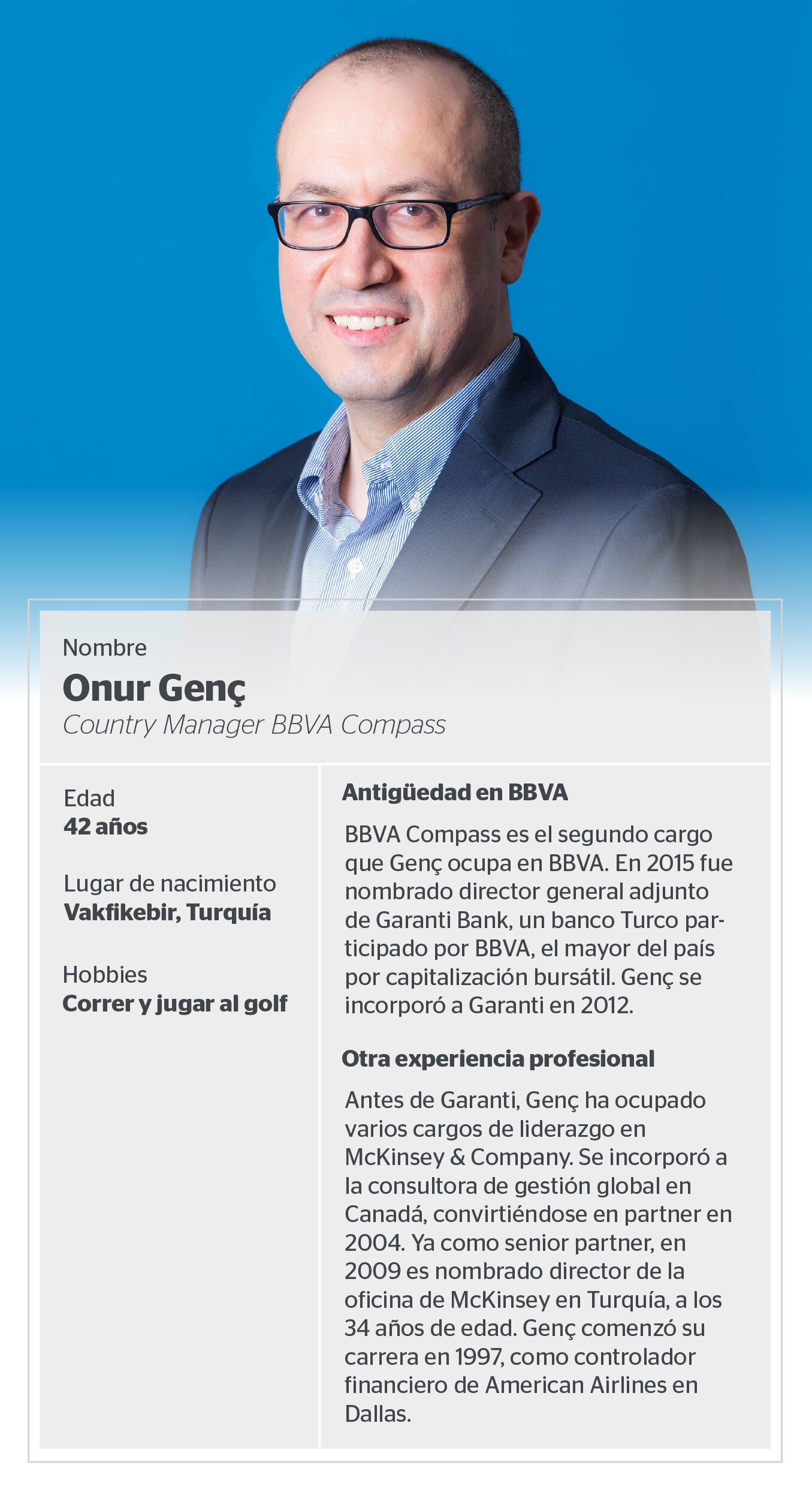 Perfil Onur Genç_BBVA Compass Perfil Onur Genç_BBVA Compass