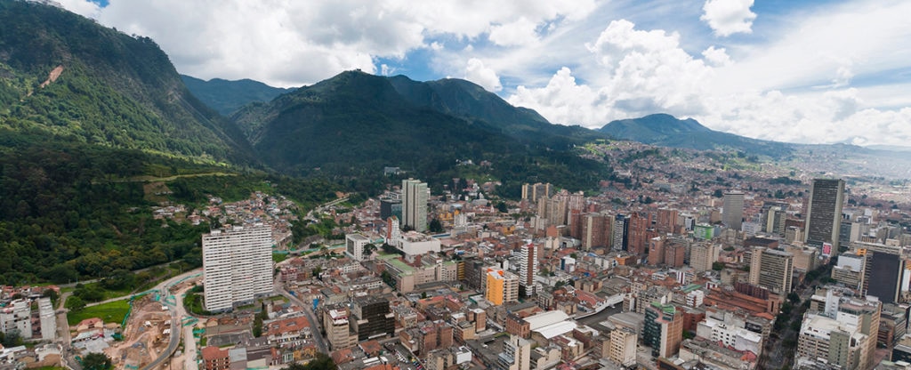 panorámica Bogotá Situación Colombia fotografía de panorámica Bogotá Situación Colombia