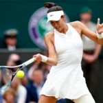 Garbiñe Muguruza durante la final de Wimbledon