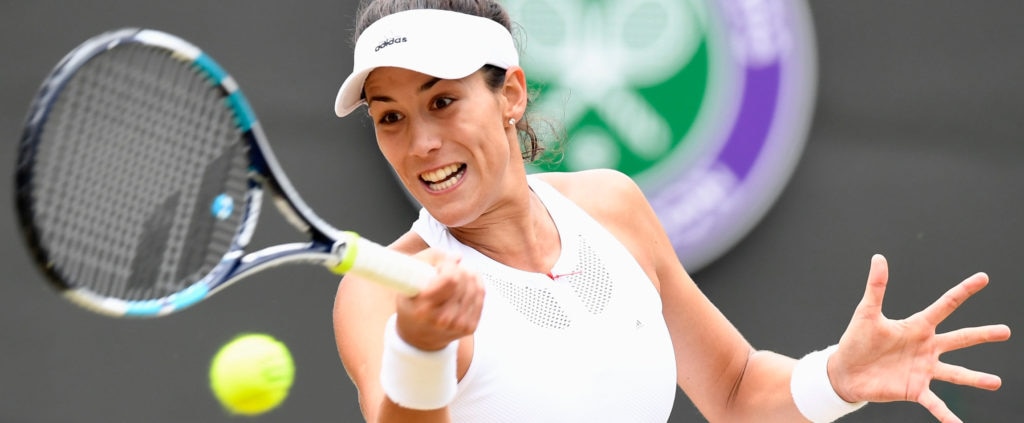 Garbiñe Muguruza en los cuartos de final de Wimbledon Garbiñe Muguruza en los cuartos de final de Wimbledon