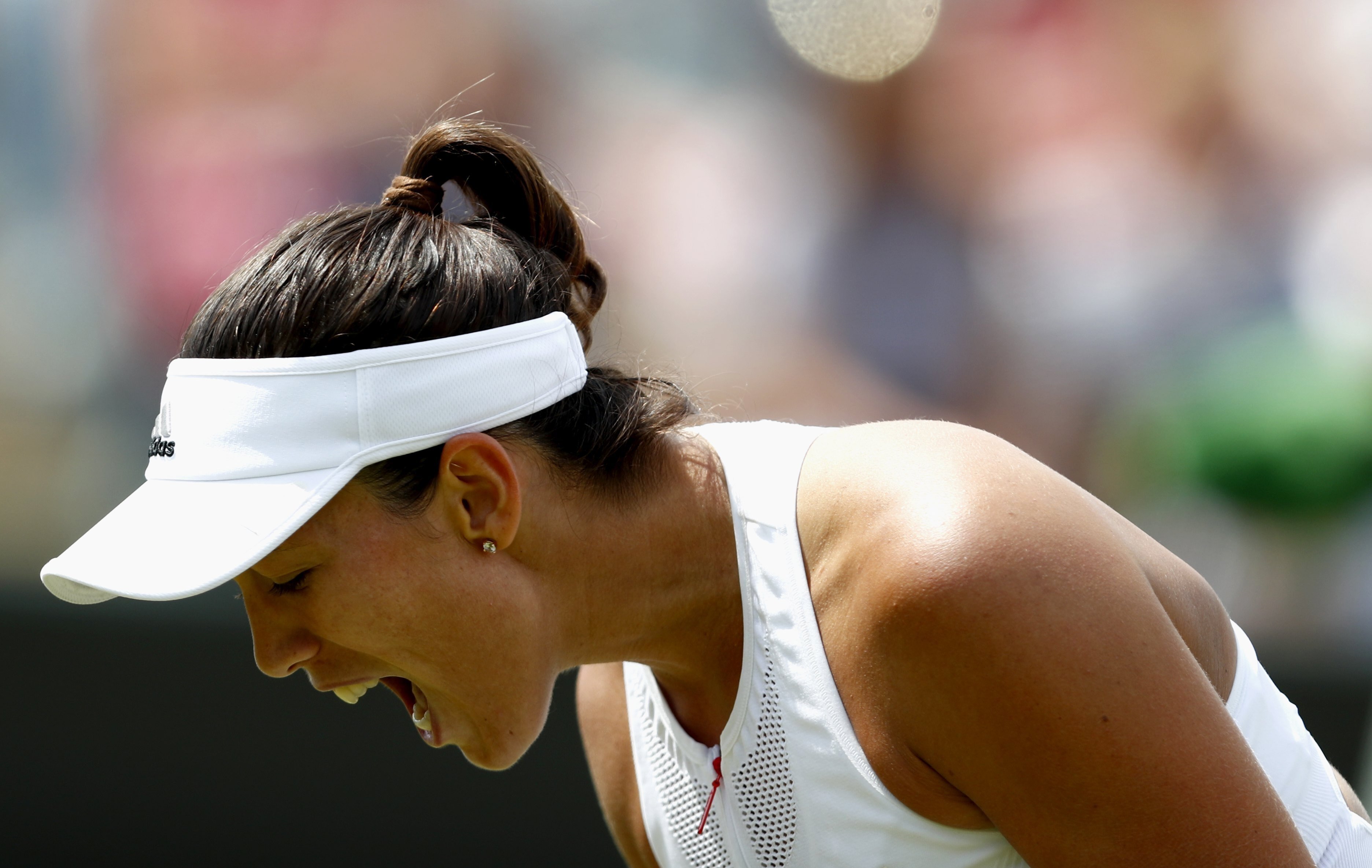 Garbiñe Muguruza en los octavos de Wimbledon Garbiñe Muguruza en los octavos de Wimbledon
