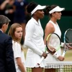 Garbiñe Muguruza y Venus Williams en la final de Wimbledon 2017