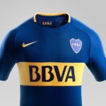 Nueva camiseta de Boca Juniors, temporada 2017/18. BBVA Francés main sponsor
