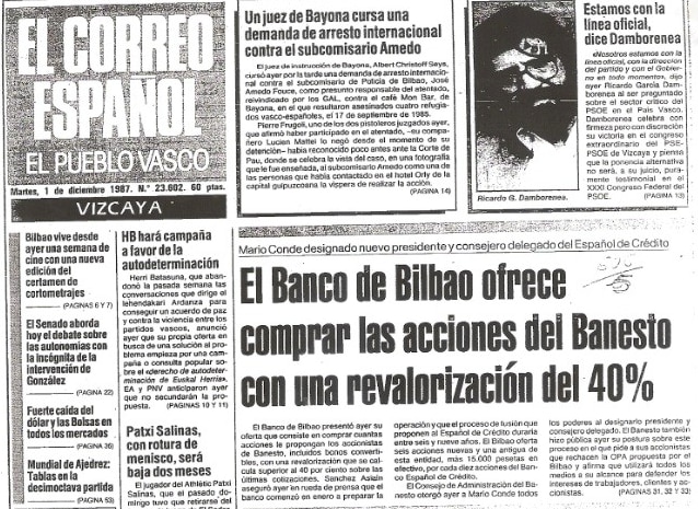 portada-del-diario-el-correo-el-dia-despues-de-la-opa-de-banesto