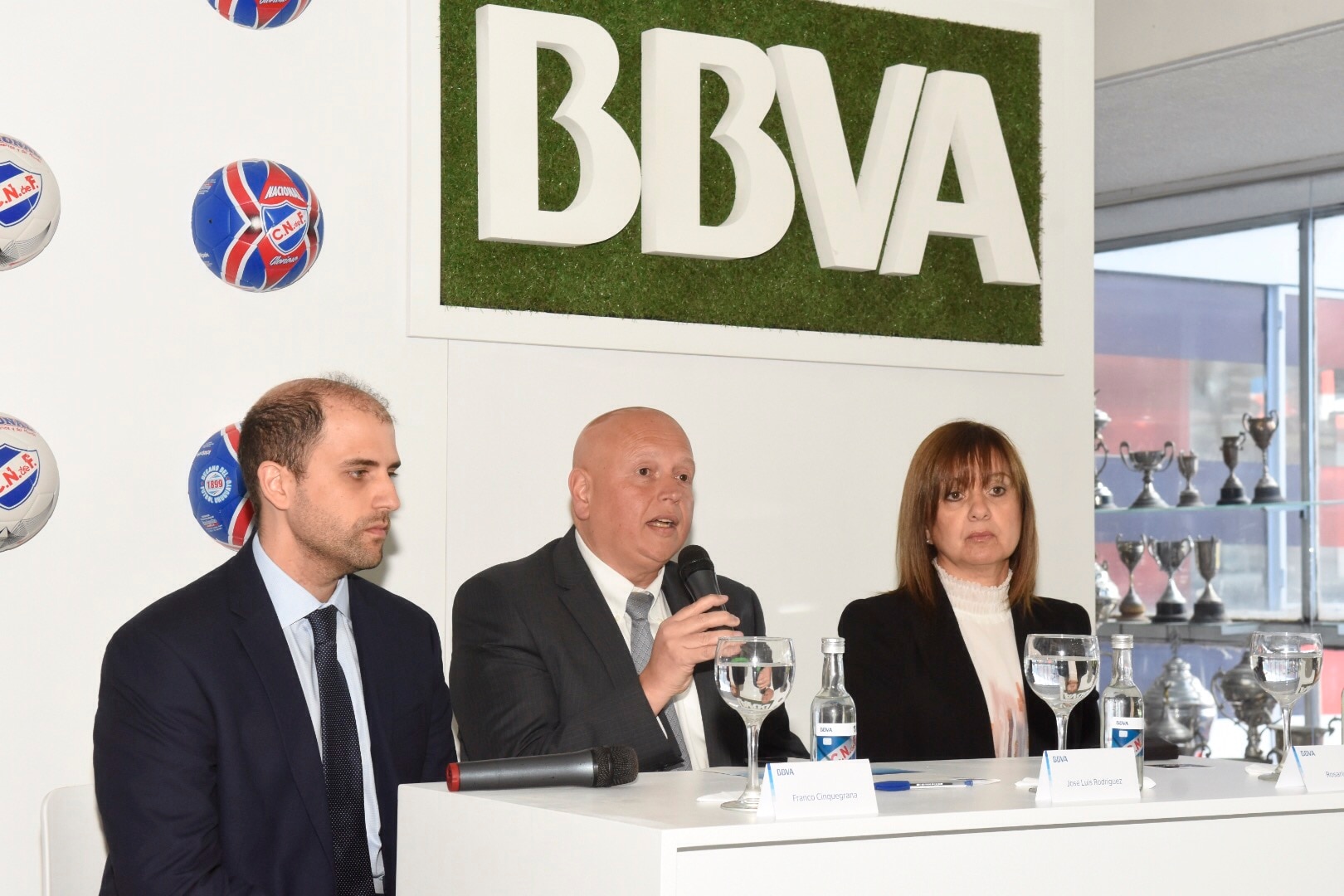 Anuncio alianza BBVA y Club Nacional de Uruguay