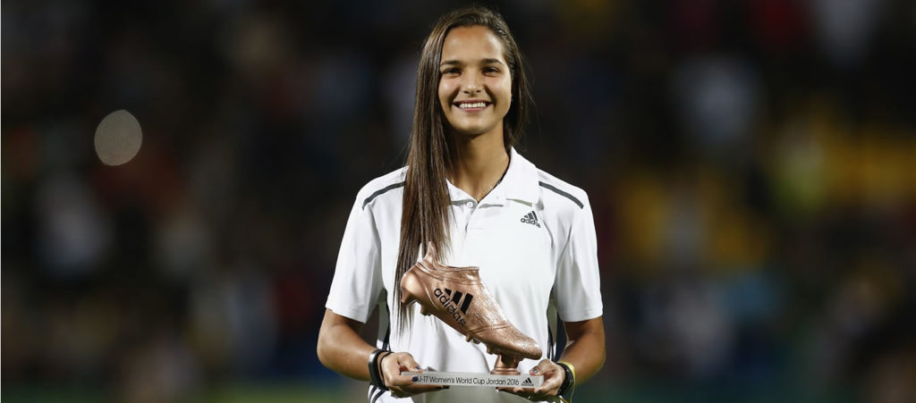 Deyna Castellanos, jugadora Vinotinto Deyna Castellanos, jugadora Vinotinto