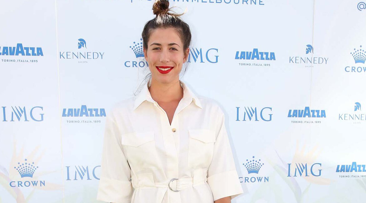 Garbiñe Muguruza en la fiesta de presentación del Open de Australia 2017