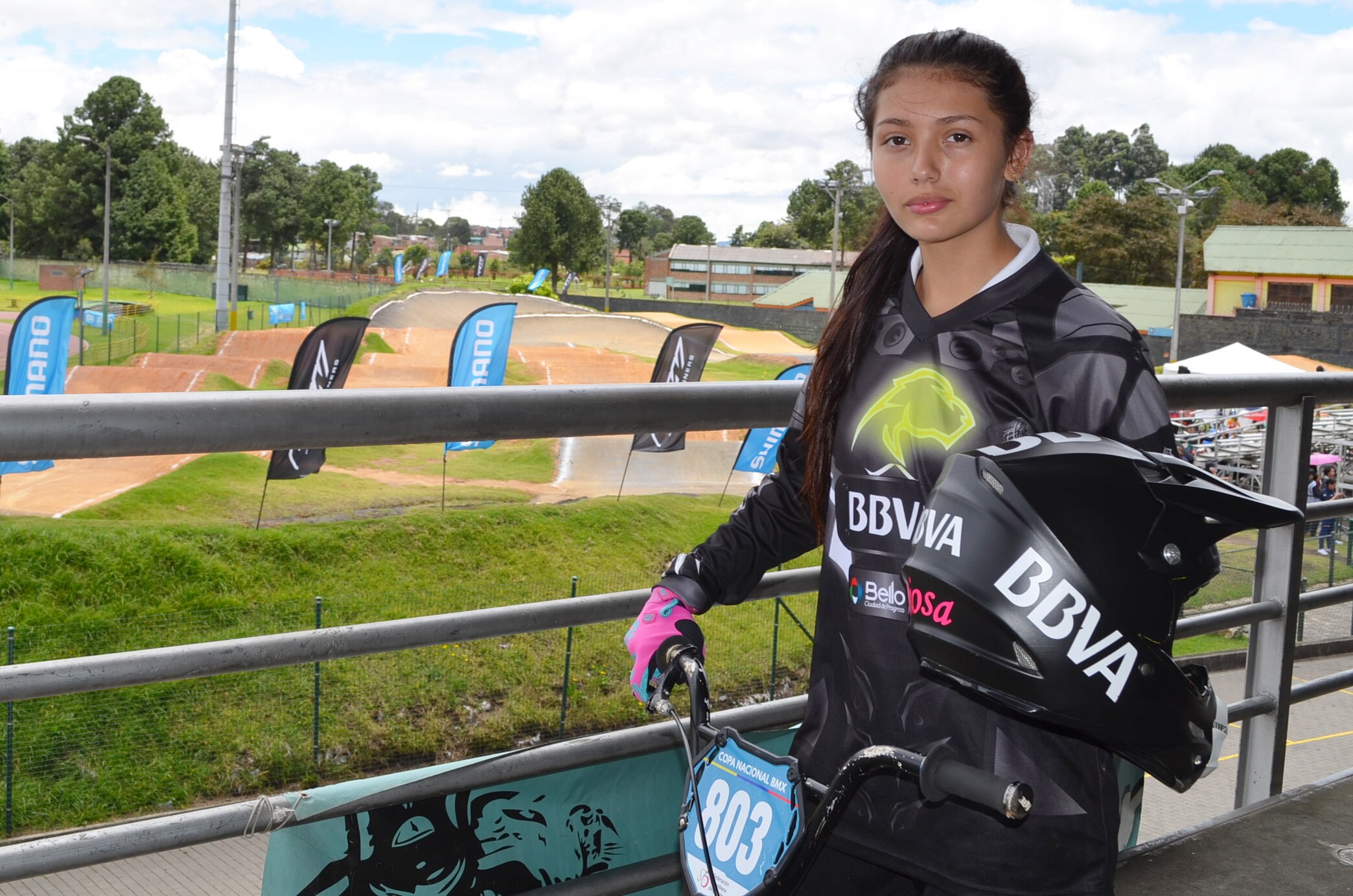 María Camila Diosa bicicrosista BBVA fotografía de María Camila Diosa bicicrosista BBVA