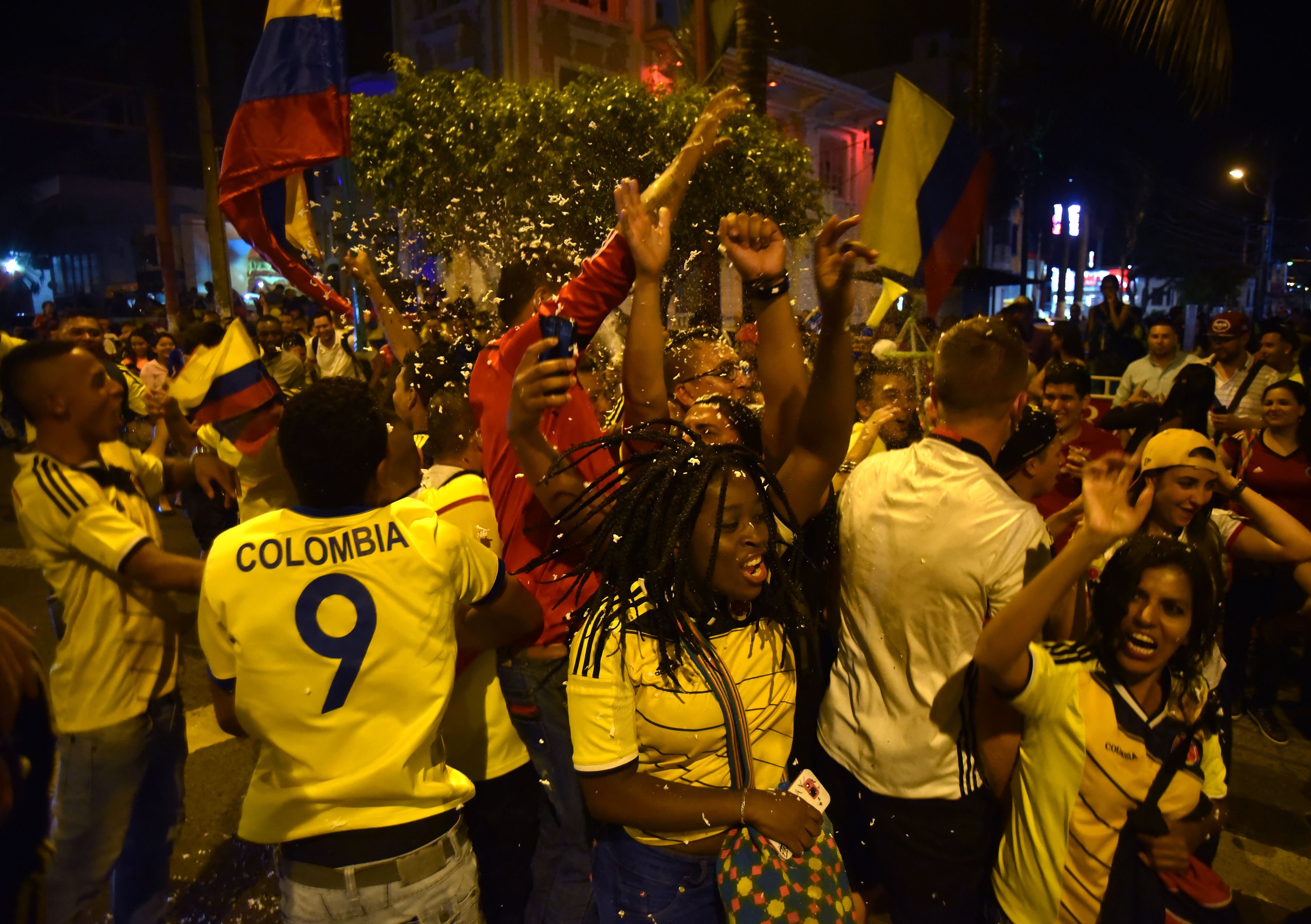 Celebración clasificación Colombia mundial de Rusia 2018 Celebración clasificación Colombia mundial de Rusia 2018
