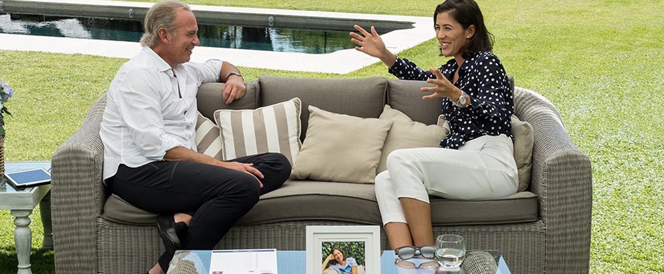 Garbiñe Muguruza y Bertín Osborne en Mi casa es la tuya Garbiñe Muguruza y Bertín Osborne en Mi casa es la tuya