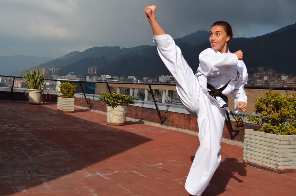 Honey Ospina, taekwondista colombiana