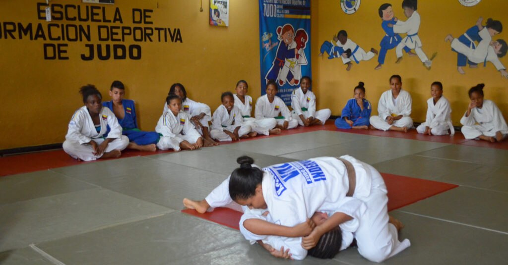 fotografía de judocas-guerrero hueco olímpico jamundí