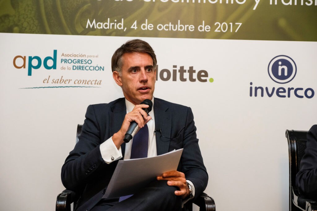 Luis Megías, director de BBVA Asset Management Europa, en el IX Encuentro Nacional de la Inversión Colectiva, en octubre de 2017