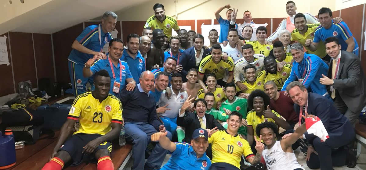 fotografía de seleccion futbol de Colombia