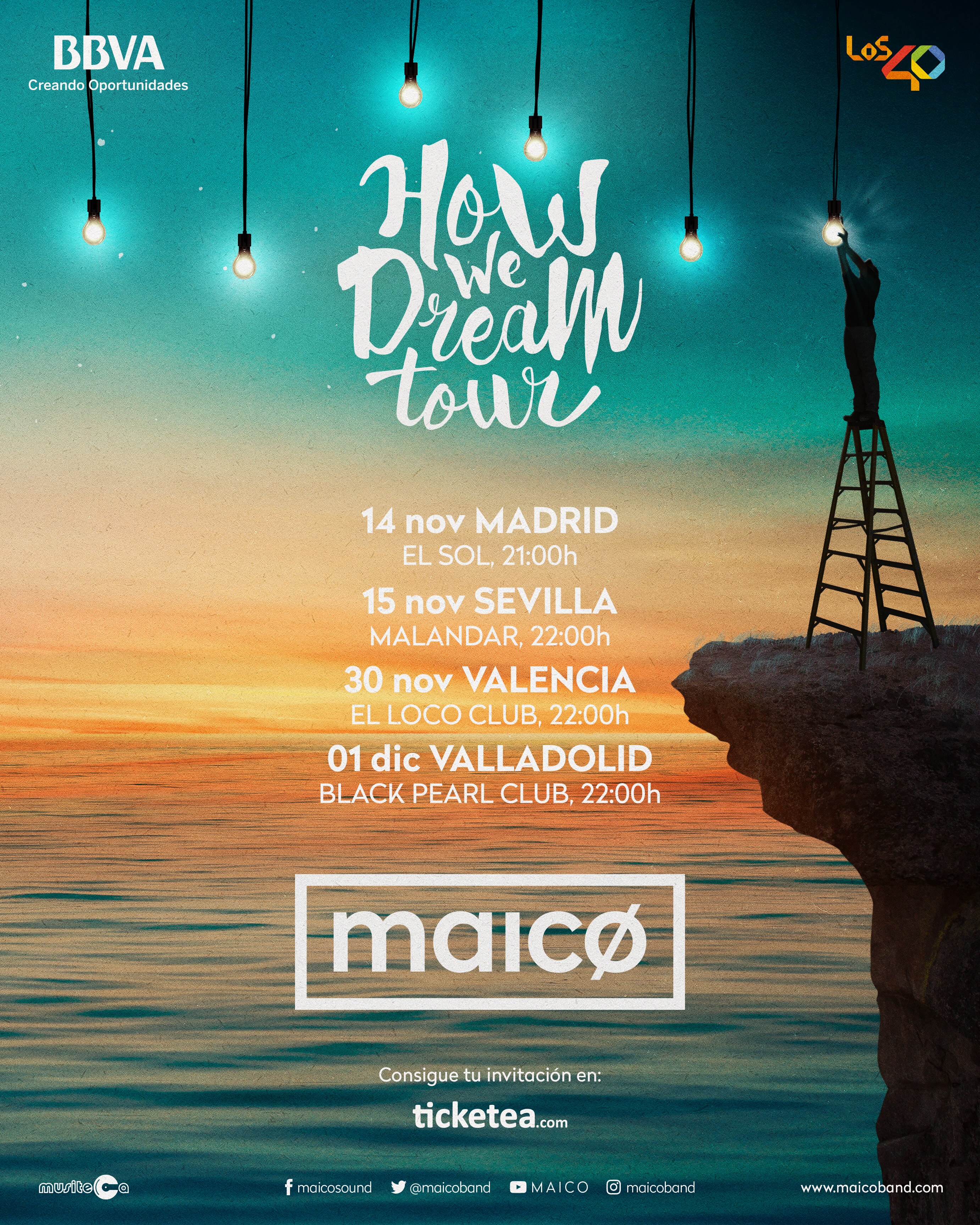 How we dream Tour 2017 presentado por BBVA y Los40