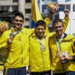 Fotografía de Rubio y Quinchara Podio deportistas BBVA