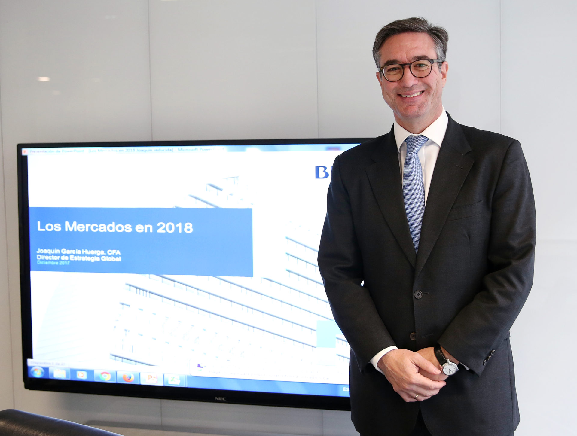 Fotografía de Joaquín García Huerga, director de Estrategia Global de BBVA Asset Management, diciembre 2017
