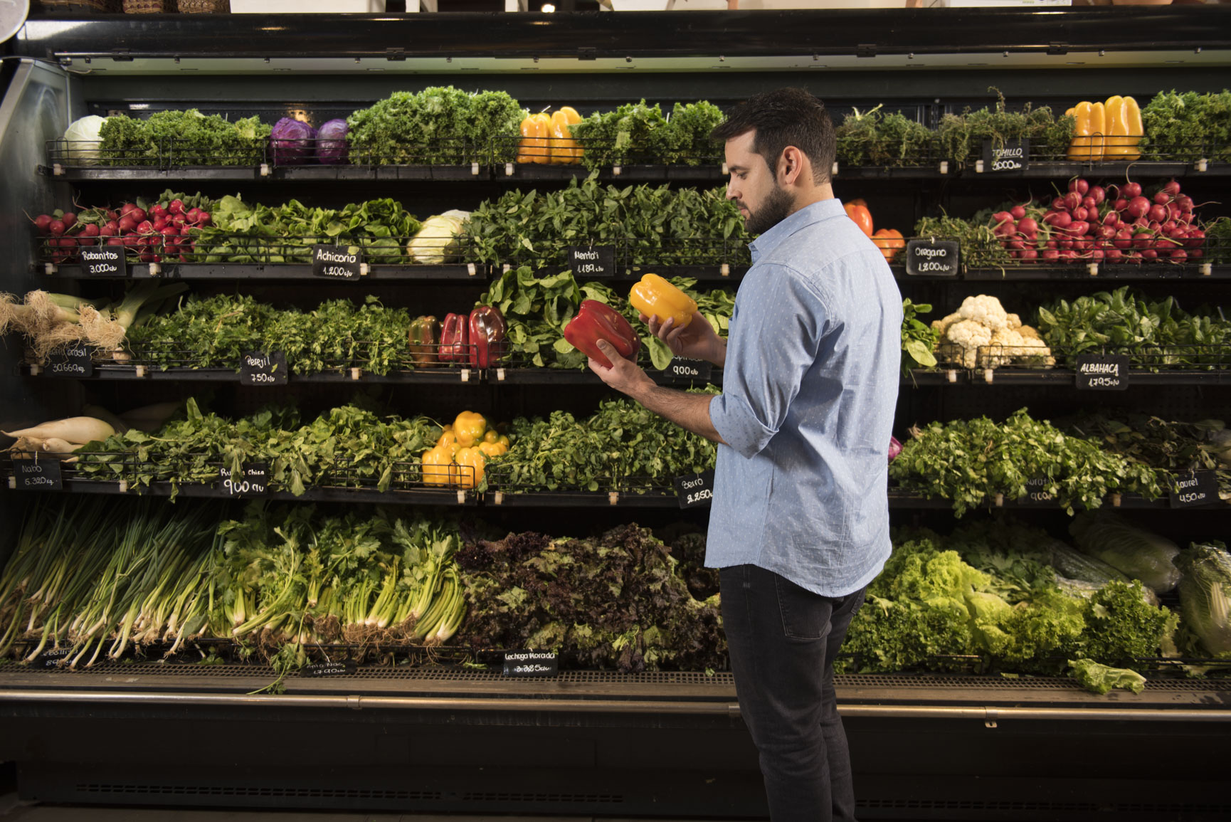 Oscar Pintos compras supermercado