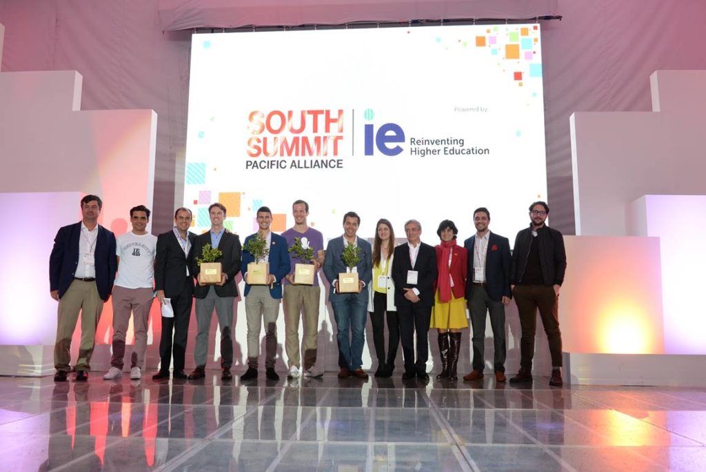 Fotografía de las startups ganadoras del South Summit Alianza del Pacifico