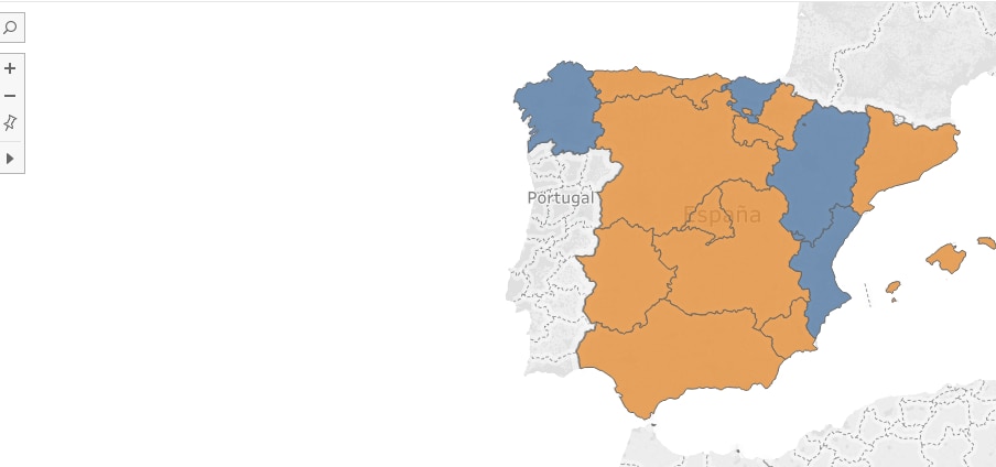 Estudio sobre los hábitos de compra durante la navidad de 2017 Mapa RRMM vs Papa Noel Provincias