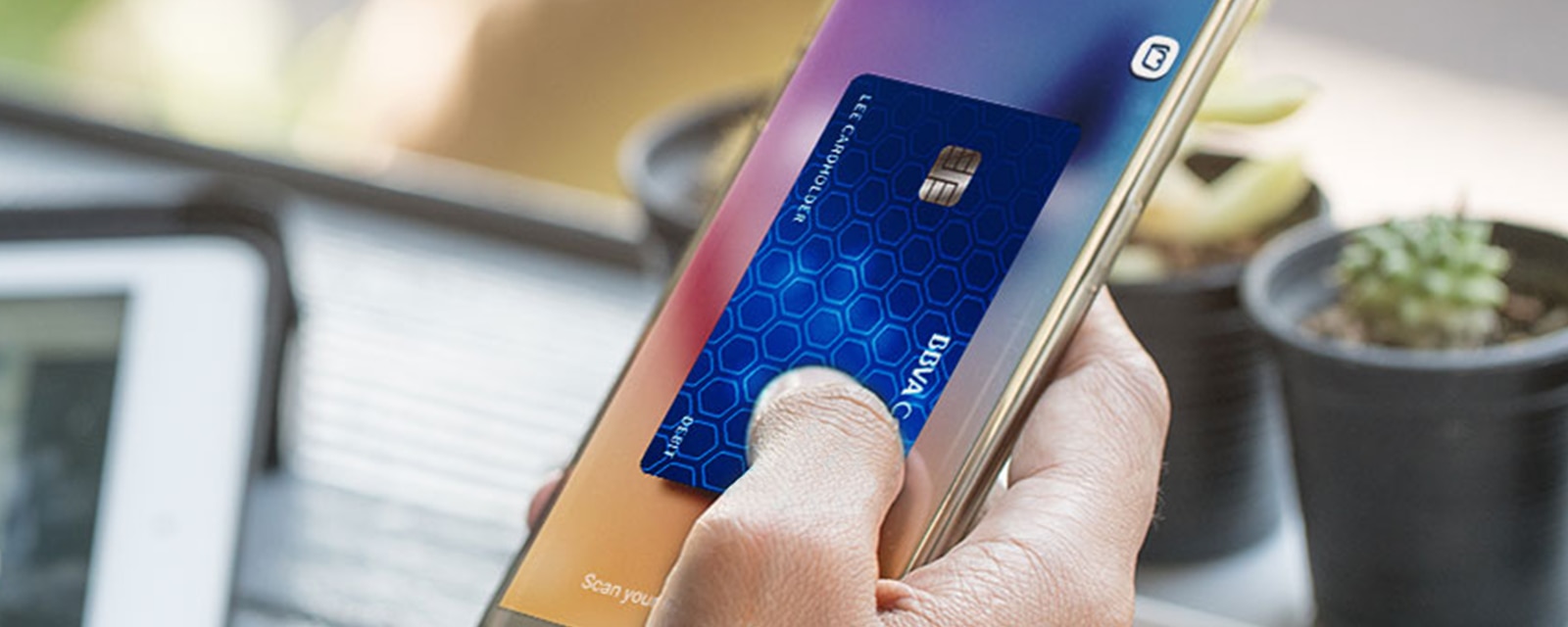 BBVA Compass debit, credit, or prepaid cards are compatible with Samsung Pay. bbva-compass-samsung-pay-banner