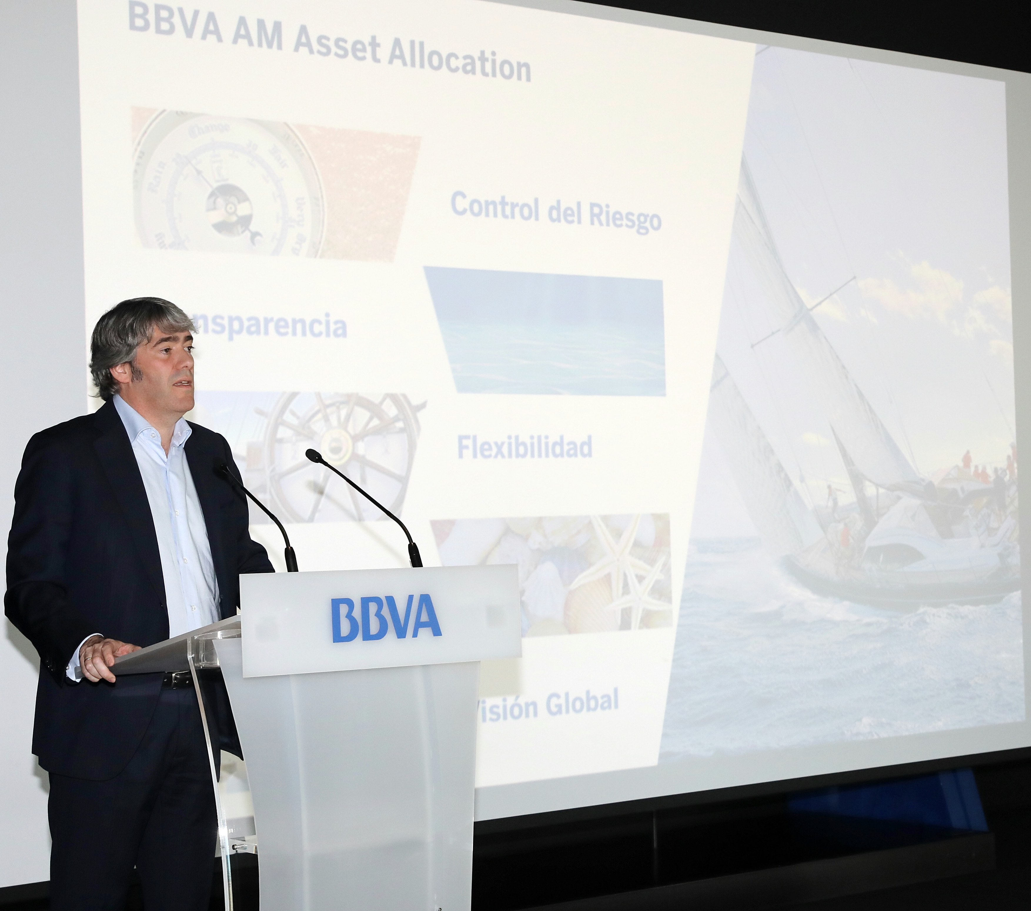 Jaime Martinez, director de Asset Allocation de BBVA Asset Management, durante su intervención en la Conferencia de Inversiones 2018. Imagen de Jaime Martinez, director de Asset Allocation de BBVA Asset Management, durante su intervención en la Conferencia de Inversiones 2018.