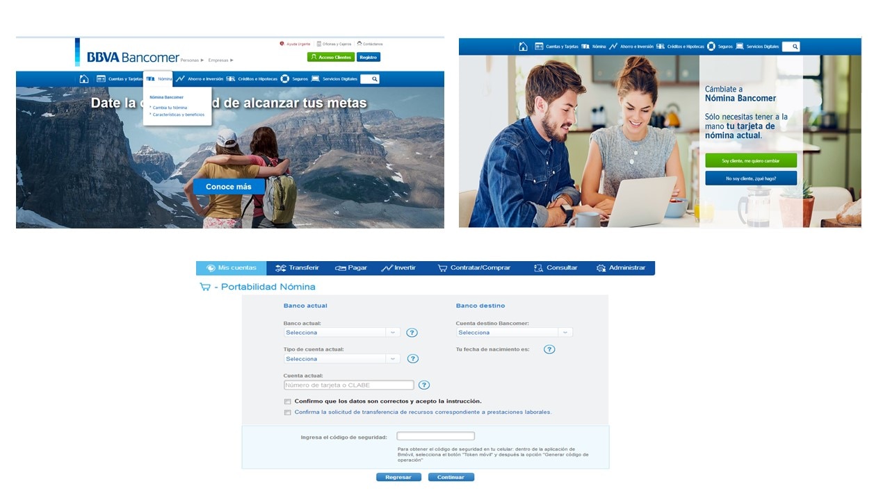 pantalla bancomer com portabilidad nómina Bancomer pantalla bancomer com portabilidad nómina Bancomer