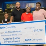 BBVA Compass customer David Everett was the grand prize winner of BBVA Compass Sign In & Win Sweepstakes.
