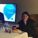 Fotografía de Jessica Hernández, emprendedora de la FMBBVA, en el hotel en Nueva York