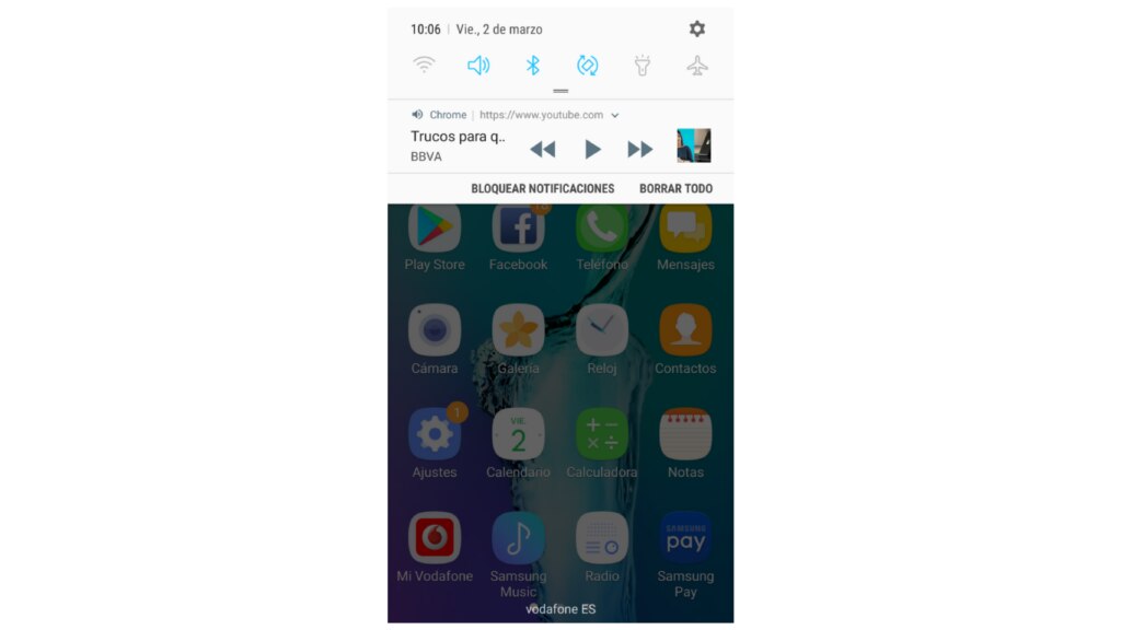 YOUTUBE ANDROID MENU BBVA