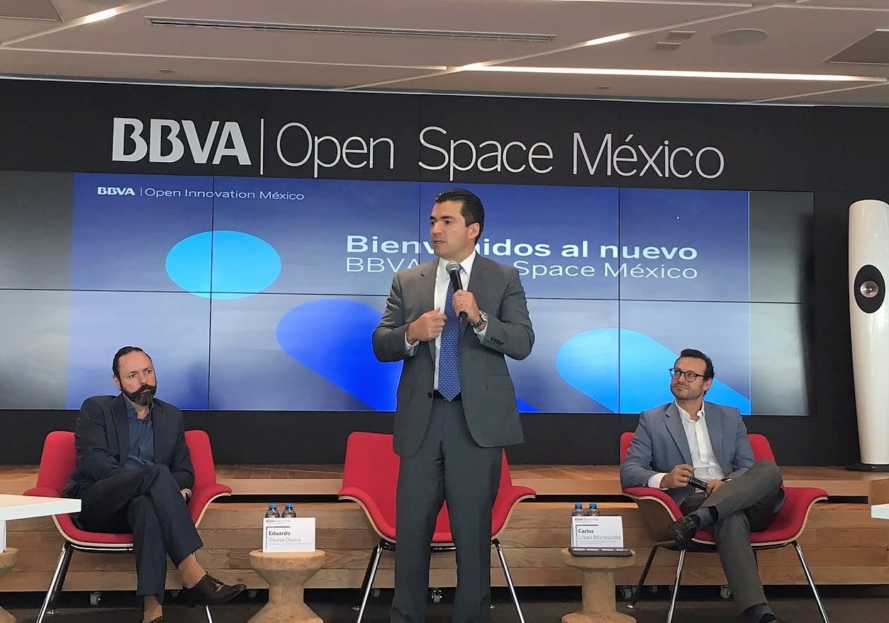Eduardo Osuna, Vicepresidente y Director General de BBVA Bancomer durante la presentación de OPEN SPACE 09 abril 2018 Eduardo Osuna, Vicepresidente y Director General de BBVA Bancomer durante la presentación de OPEN SPACE 09 abril 2018