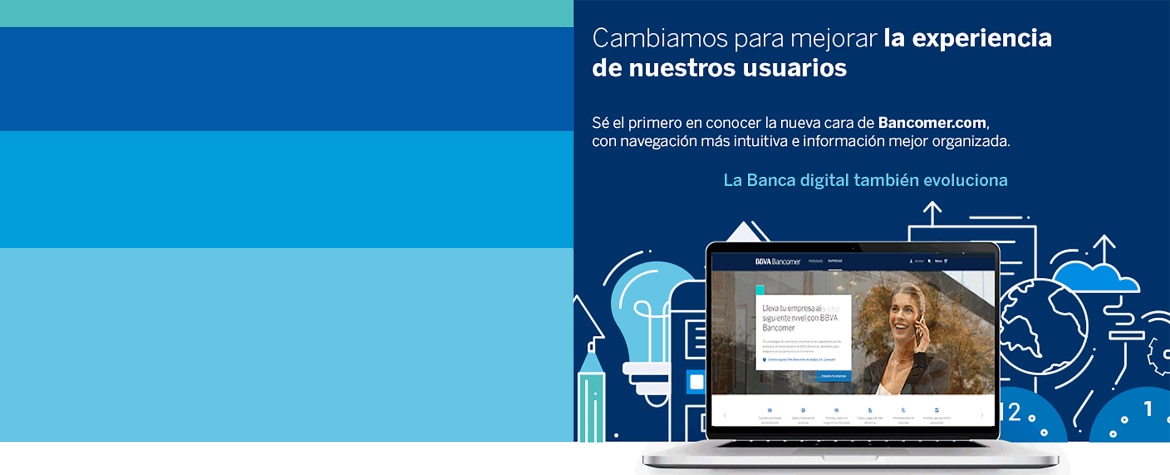 Nueva imagen de BBVA Bancomer.com Nueva imagen de BBVA Bancomer.com