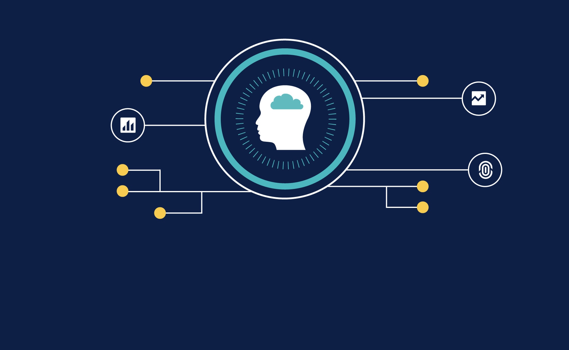 Forografía de BBVA, Inteligencia Artificial, plataforma, conexiones, cerebro, gráficos