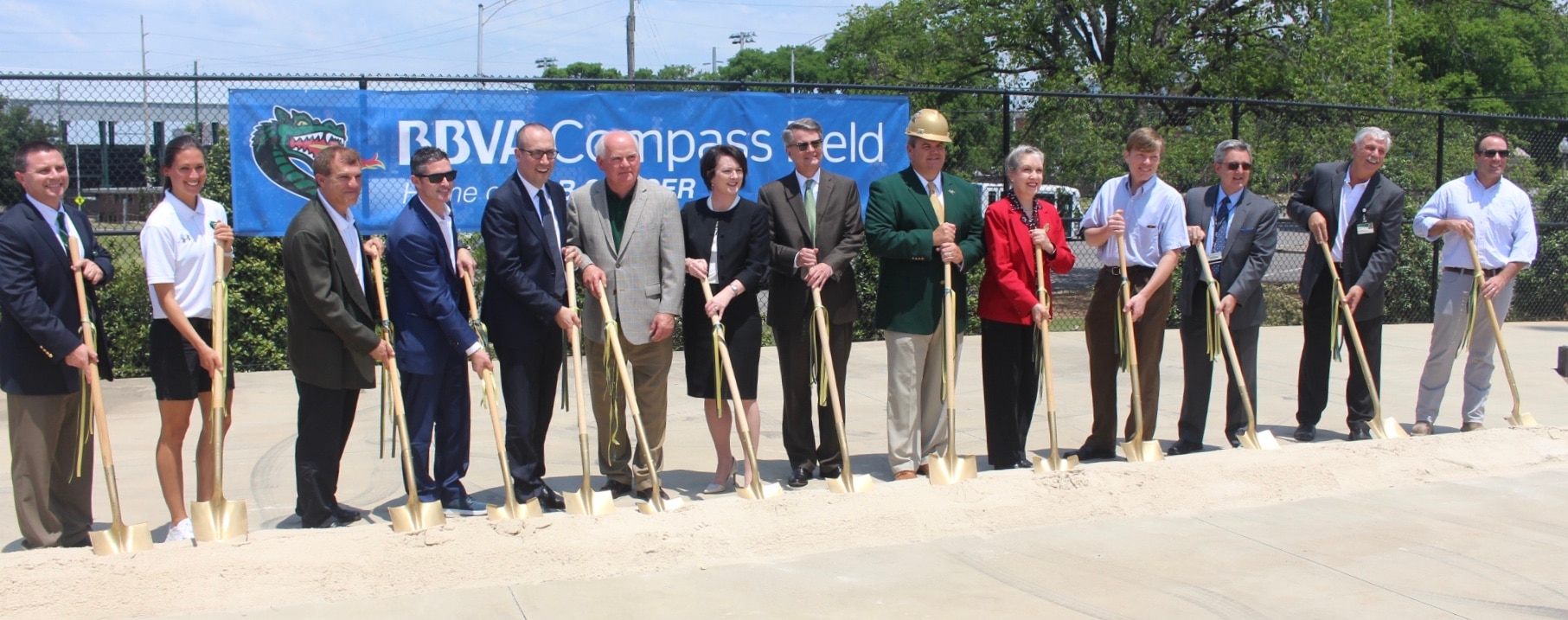 he UAB Department of Athletics, along with BBVA Compass and Birmingham Legion FC, celebrated the stadium expansion of BBVA Compass Field Wednesday on the campus of UAB.