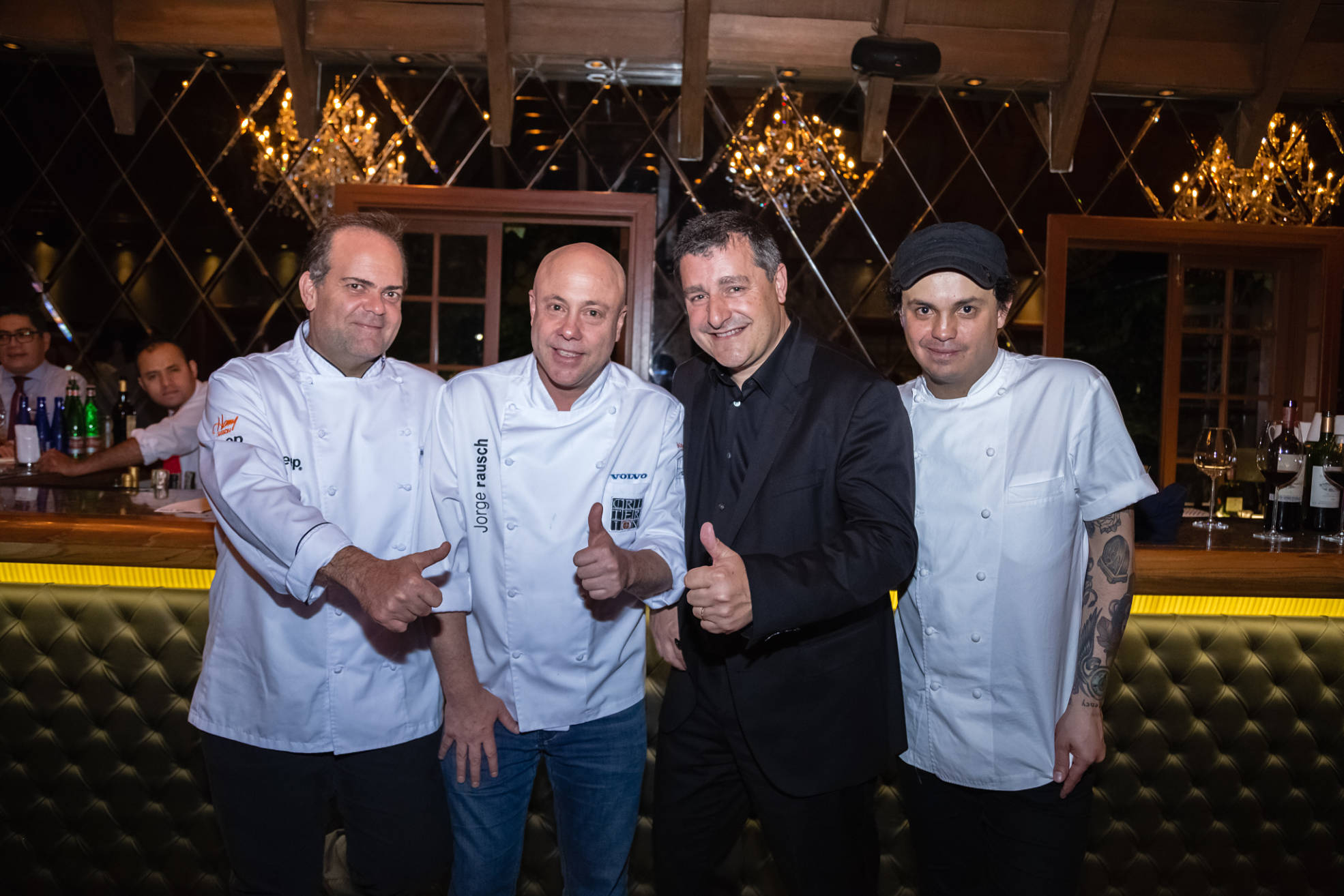 Izq.- Der. Harry Sasson, Jorge Rausch, Josep Roca y Álvaro Clavijo Chefs colombianos y Josep Roca comparten en Un Matrimonio Perfecto