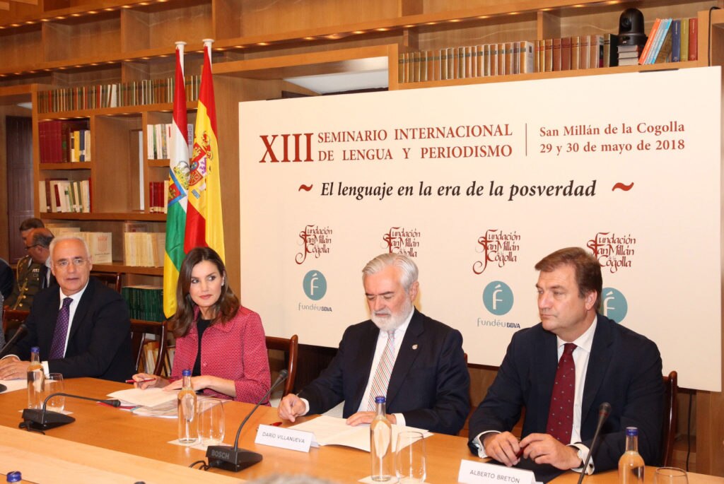 La reina Letizia inaugura el Seminario Internacional de Fundéu BBVA