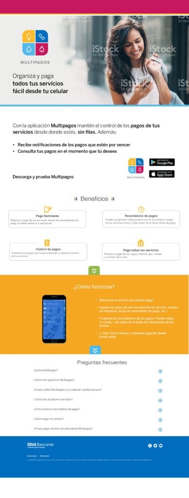 Multipagos Landing procedimiento y beneficios Bancomer Multipagos Landing procedimiento y beneficios Bancomer