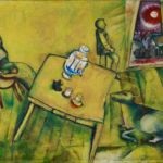 La habitación amarilla, 1911. Fondation Beyeler, Riehen/Basel, Colección Ernst y Hildy Beyeler © Marc Chagall, Vegap, Bilbao 2018