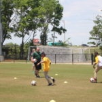 BBVA Compass, UAB and Legion FC host a youth soccer clinic for Glen Iris Elementary school students during the BBVA Compass Field Expansion celebration.