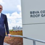 BBVA CEO Onur Genç at the MFAH BBVA Compass Roof Garden