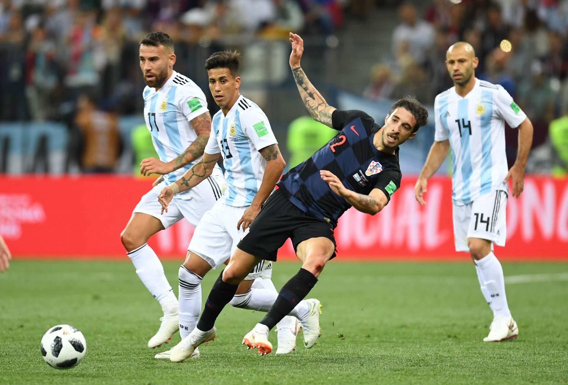 Argentina 0 Croacia 3