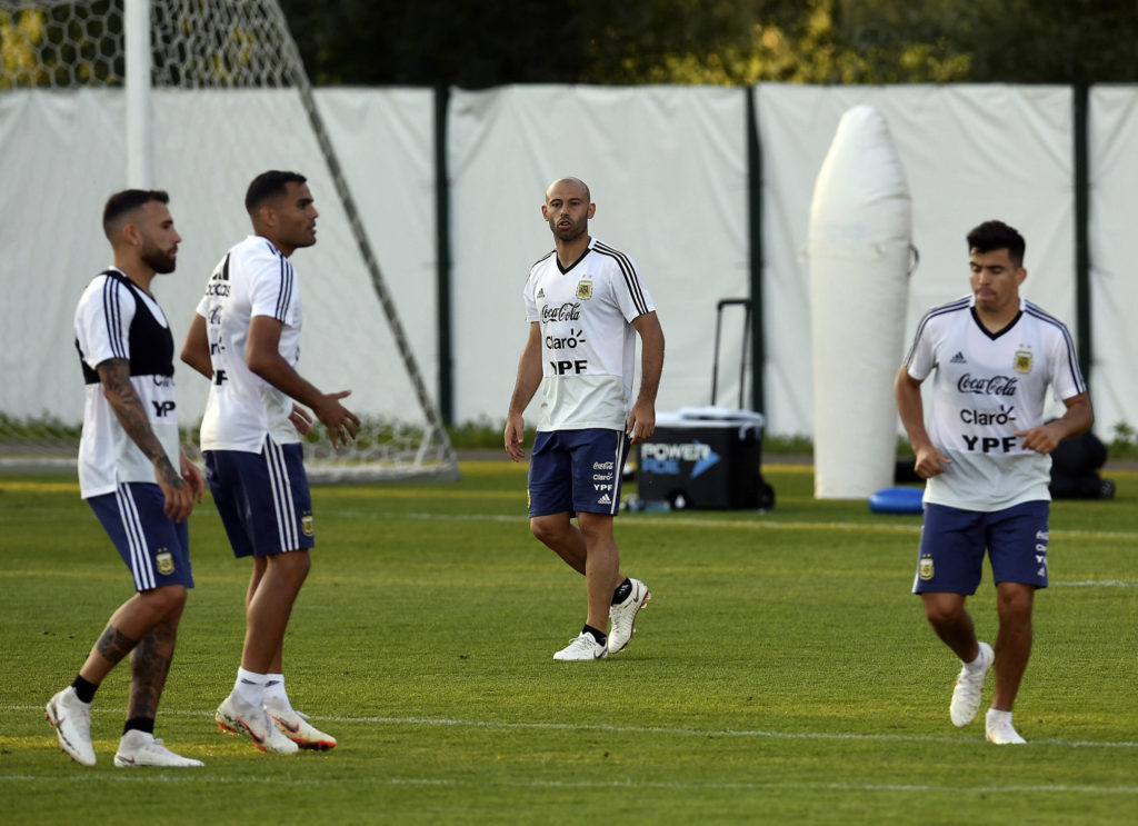 Moscú, Rusia: La selección argentina se prepara de cara al enfrentamiento este jueves con Croacia.
Foto: Enviado especial, Maxi Luna/Télam/CGL
18/06/2018 Moscú, Rusia: La selección argentina se prepara de cara al enfrentamiento este jueves con Croacia. Foto: Enviado especial, Maxi Luna/Télam/CGL 18/06/2018