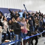 Hinchas de Uruguay en la Zona Celeste