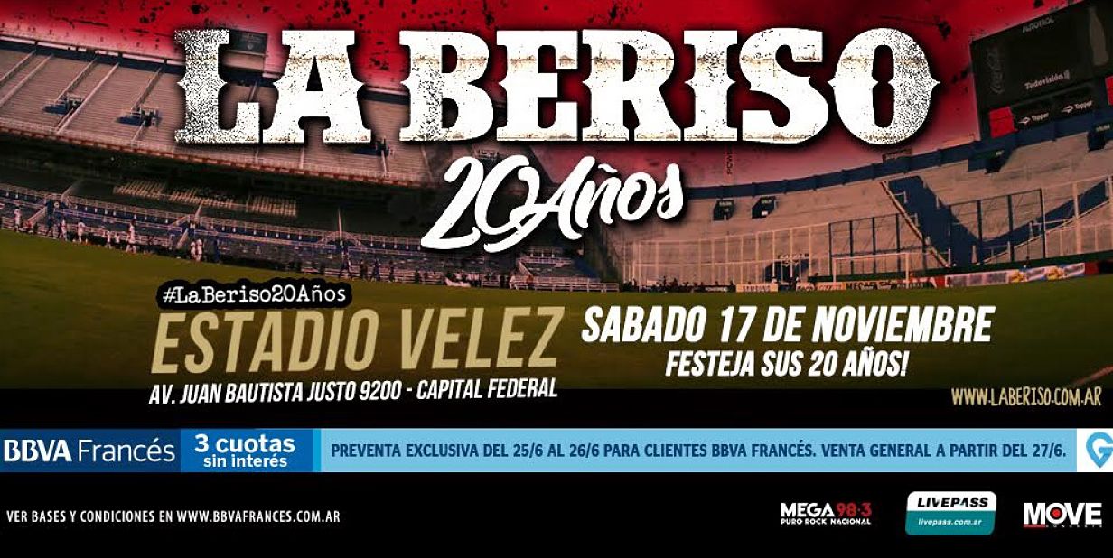 La Beriso auspiciada por BBVA Francés La Beriso auspiciada por BBVA Francés