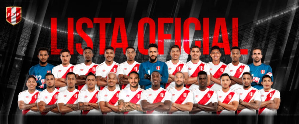 la lista de 23 jugadores Perú Mundial