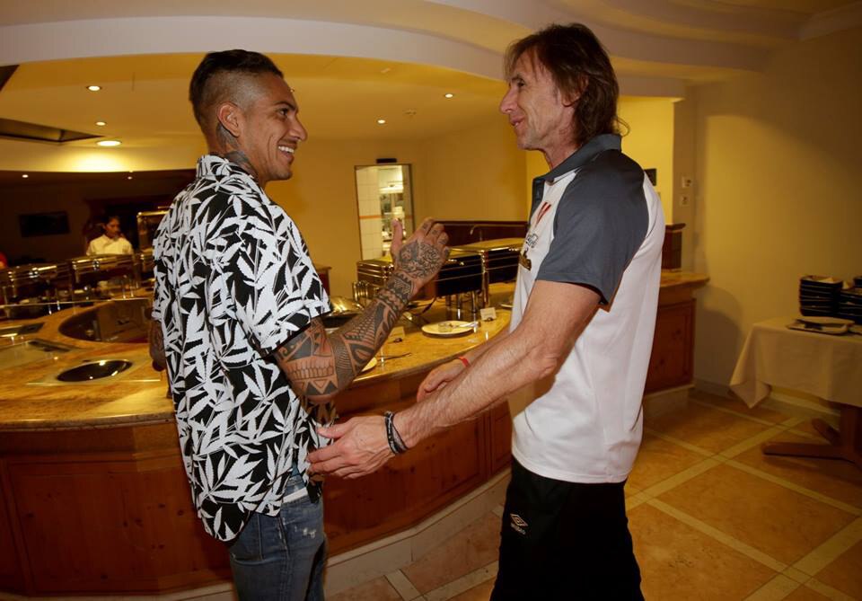 Paolo Guerrero ya entrena con Perú en Austria Paolo Guerrero ya entrena con Perú en Austria