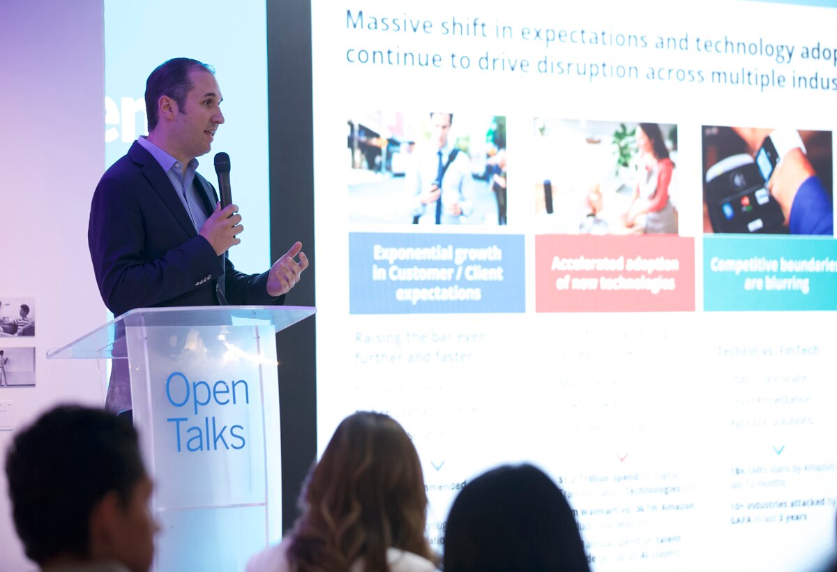 Antonio Bravo, Business Development Suramerica BBVA en Open Talks Colombia Antonio Bravo, Business Development Suramerica BBVA